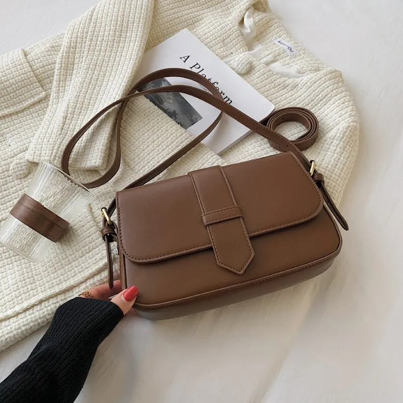 Back to College Ladies retro square shoulder bag fashion casual shoulder bag mini messenger bag autumn and winter new ladies bag purse