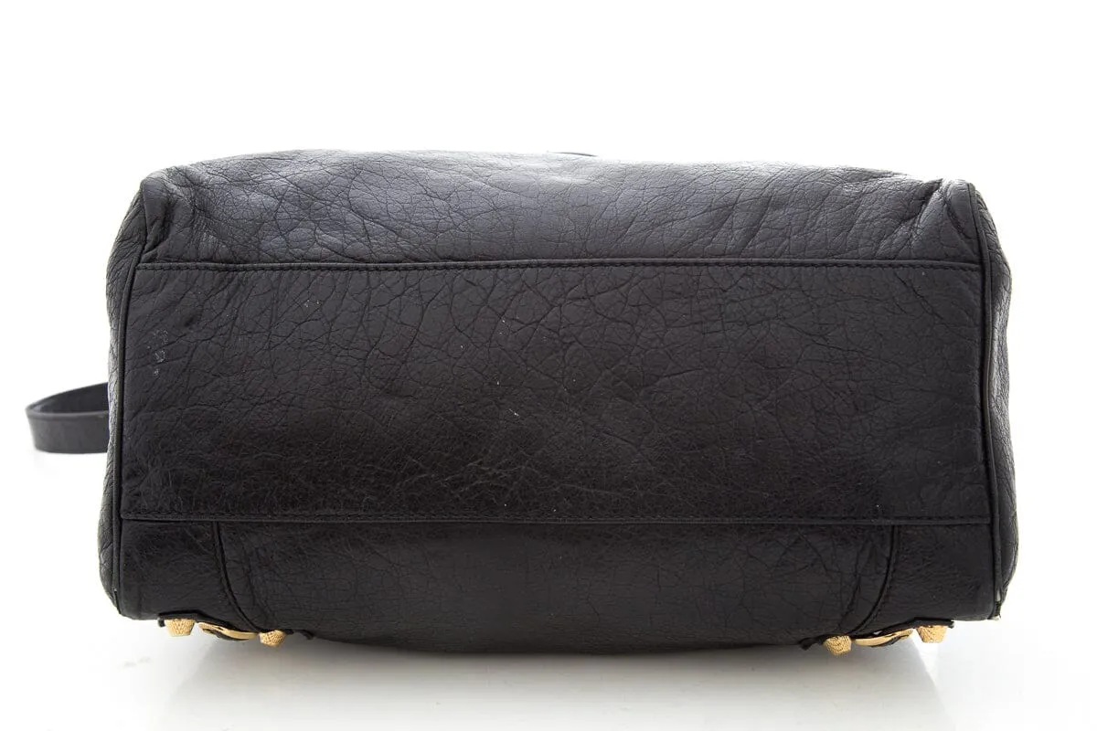 Balenciaga Black Leather City Handbag