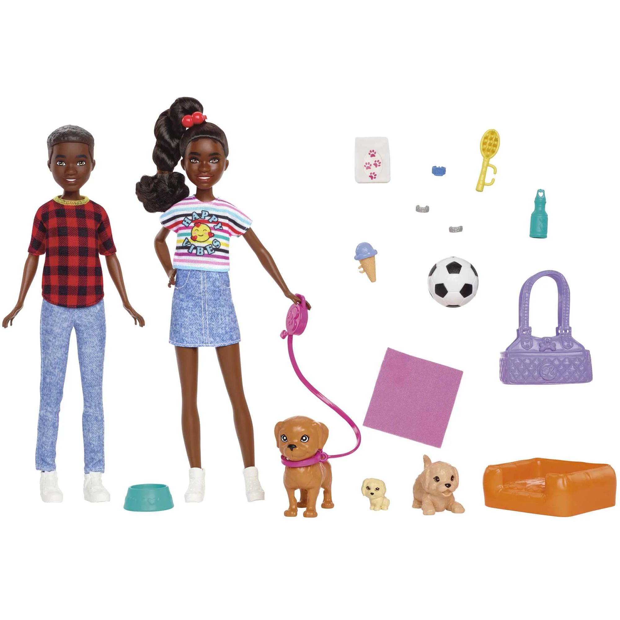 Barbie It Takes Two Jackson & Jayla Twins Dolls & Accessories, 3 Years & Up