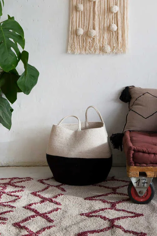 Basket Zoco Black - Natural  - Morocco