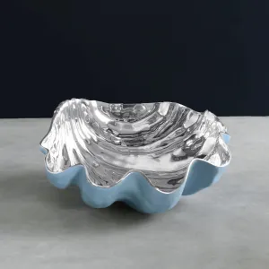 BEATRIZ BALL THANNI Shell Large Bowl (Blue and Silver)