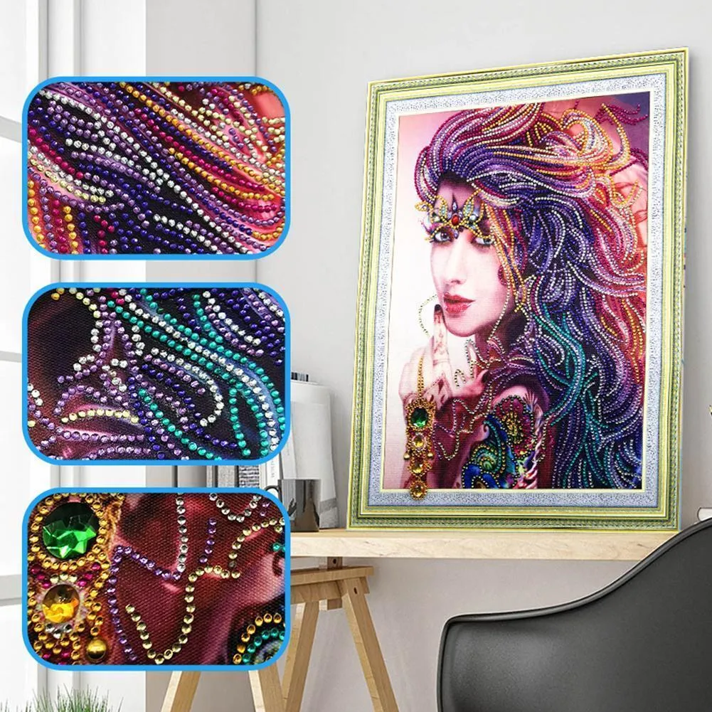 Beauty 5D DIY Special-shaped Diamond Painting