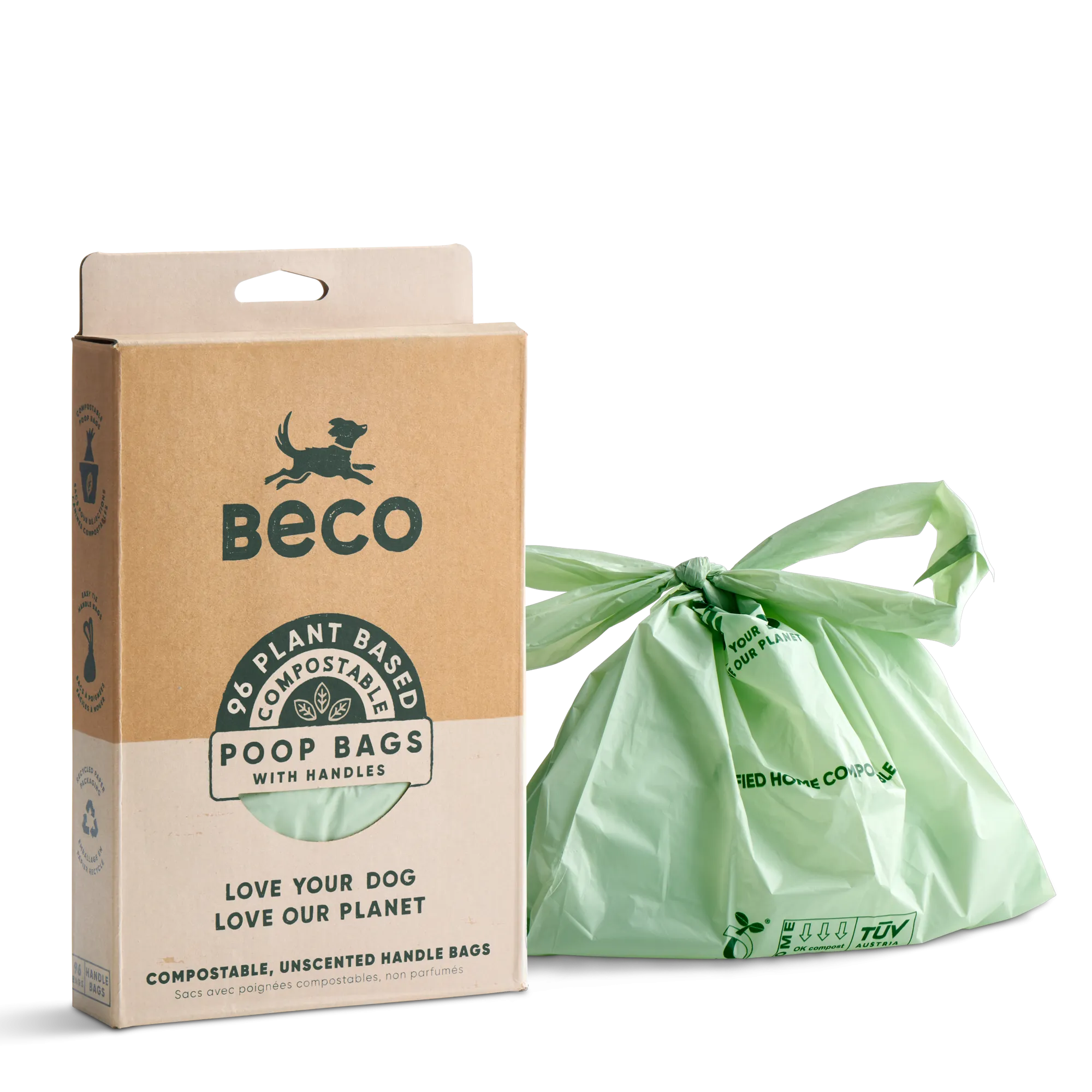 Beco Home Compostable Poop Bag with Handles