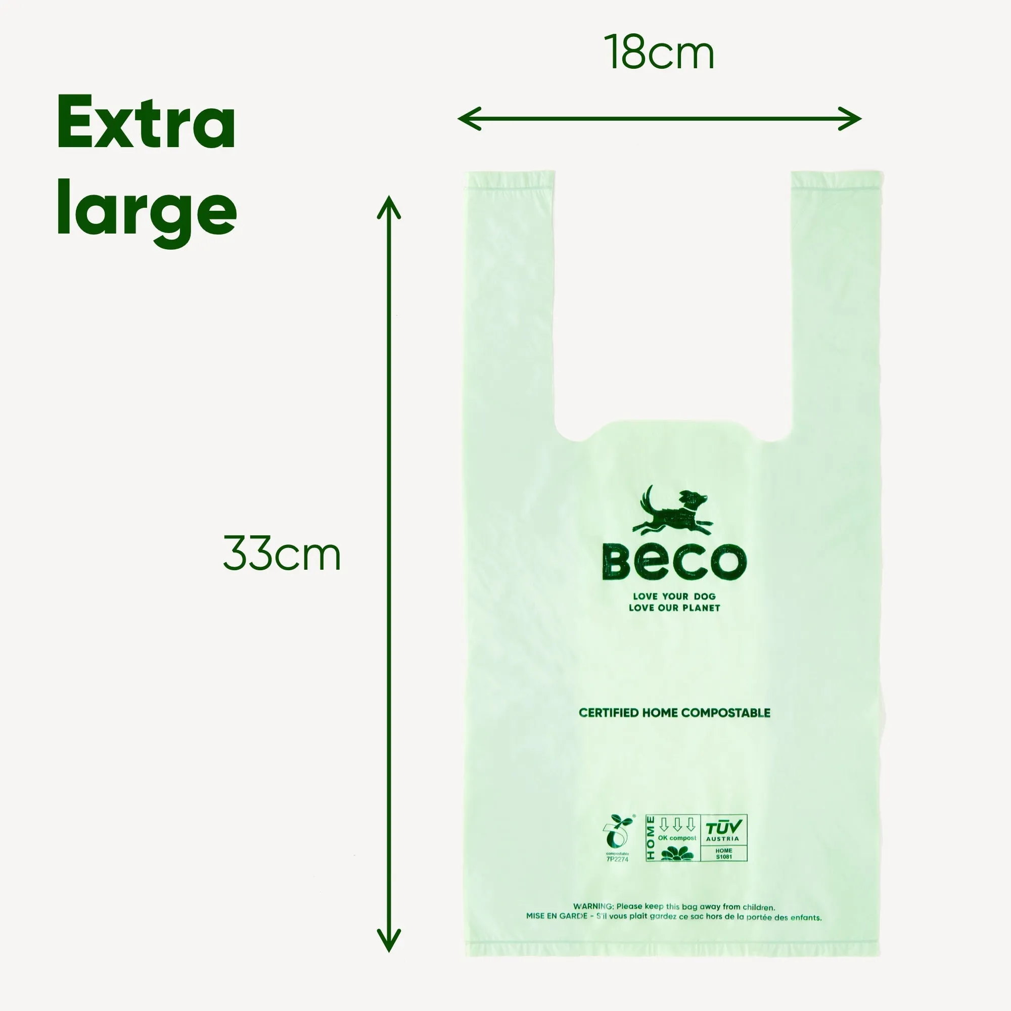 Beco Home Compostable Poop Bag with Handles