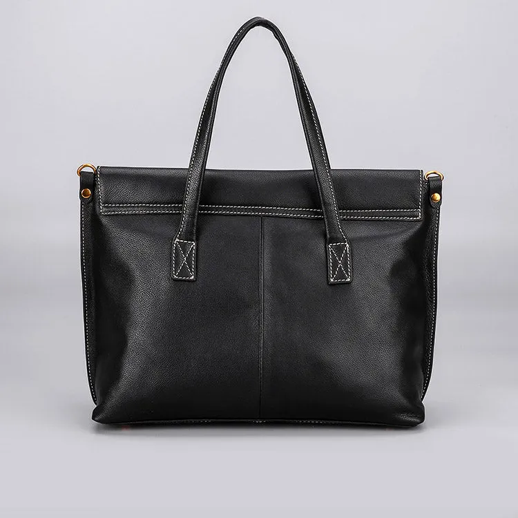 Beige Leather Womens Handbags Work Bags Shoulder Bag for Women