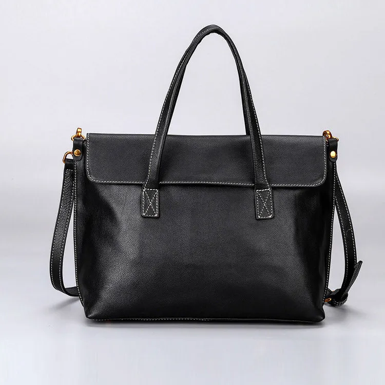 Beige Leather Womens Handbags Work Bags Shoulder Bag for Women