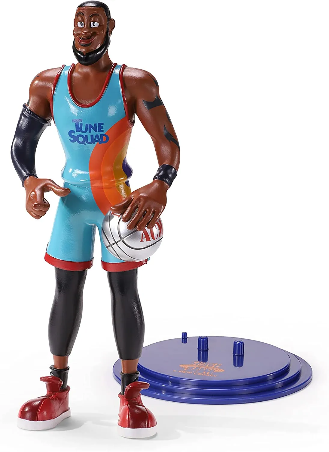 BendyFigs Space Jam A New Legacy 7 Inch Figure - Lebron James