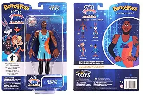 BendyFigs Space Jam A New Legacy 7 Inch Figure - Lebron James