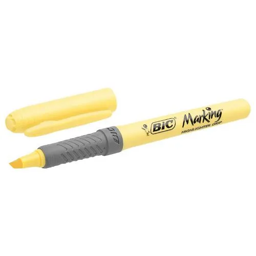 BIC - Card 4 Highlighter Grip Highlighters - Pastel