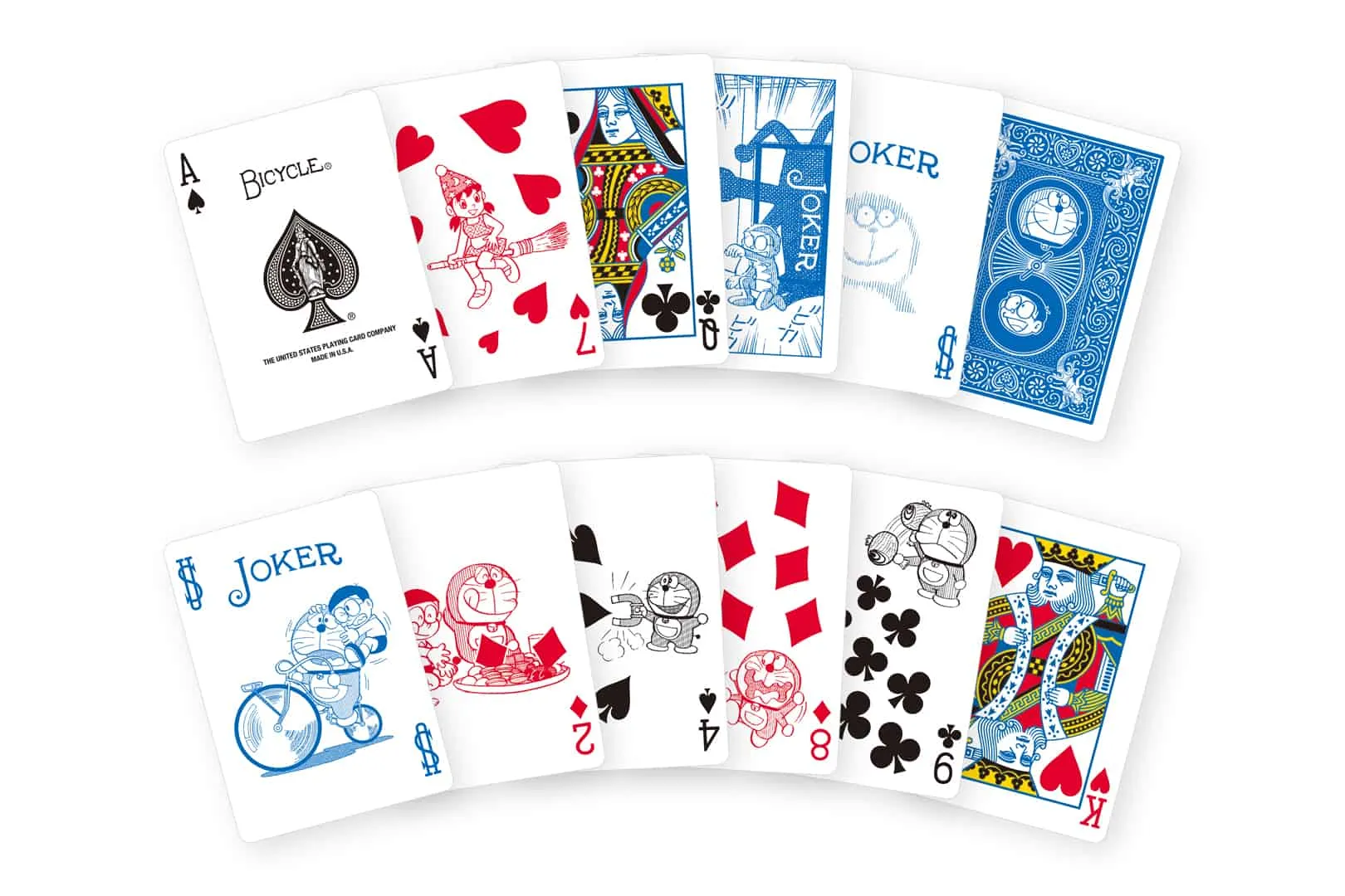 Bicycle Doraemon Playing Cards