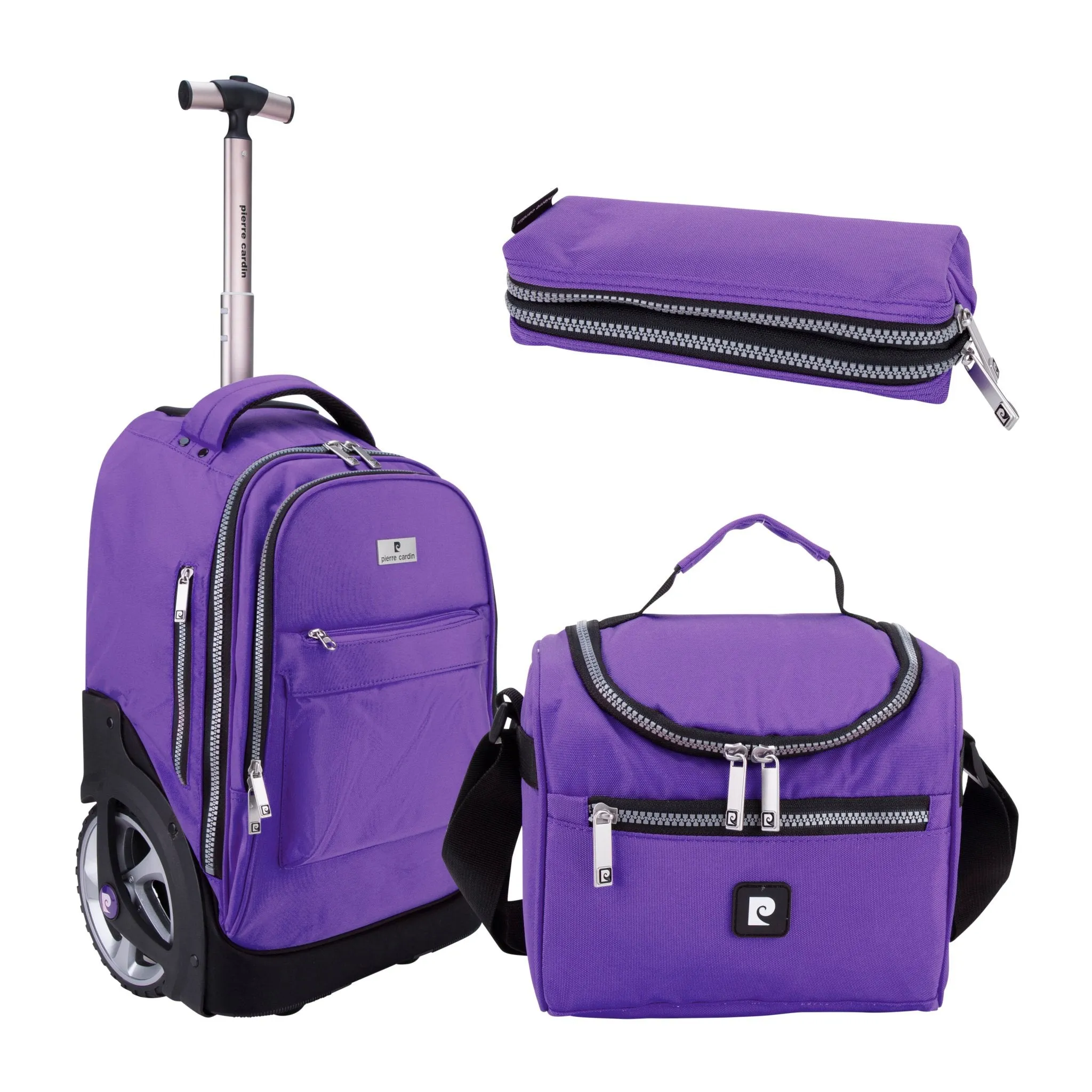 Big Wheel School Trolley Set of 3 Golden Brown
