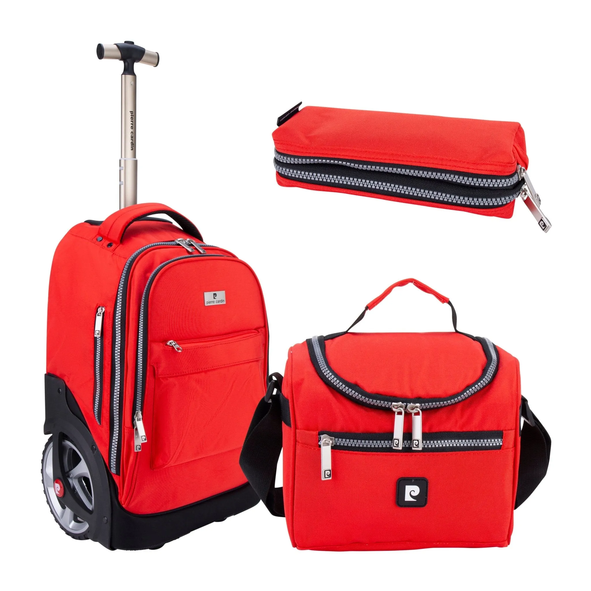 Big Wheel School Trolley Set of 3 Golden Brown