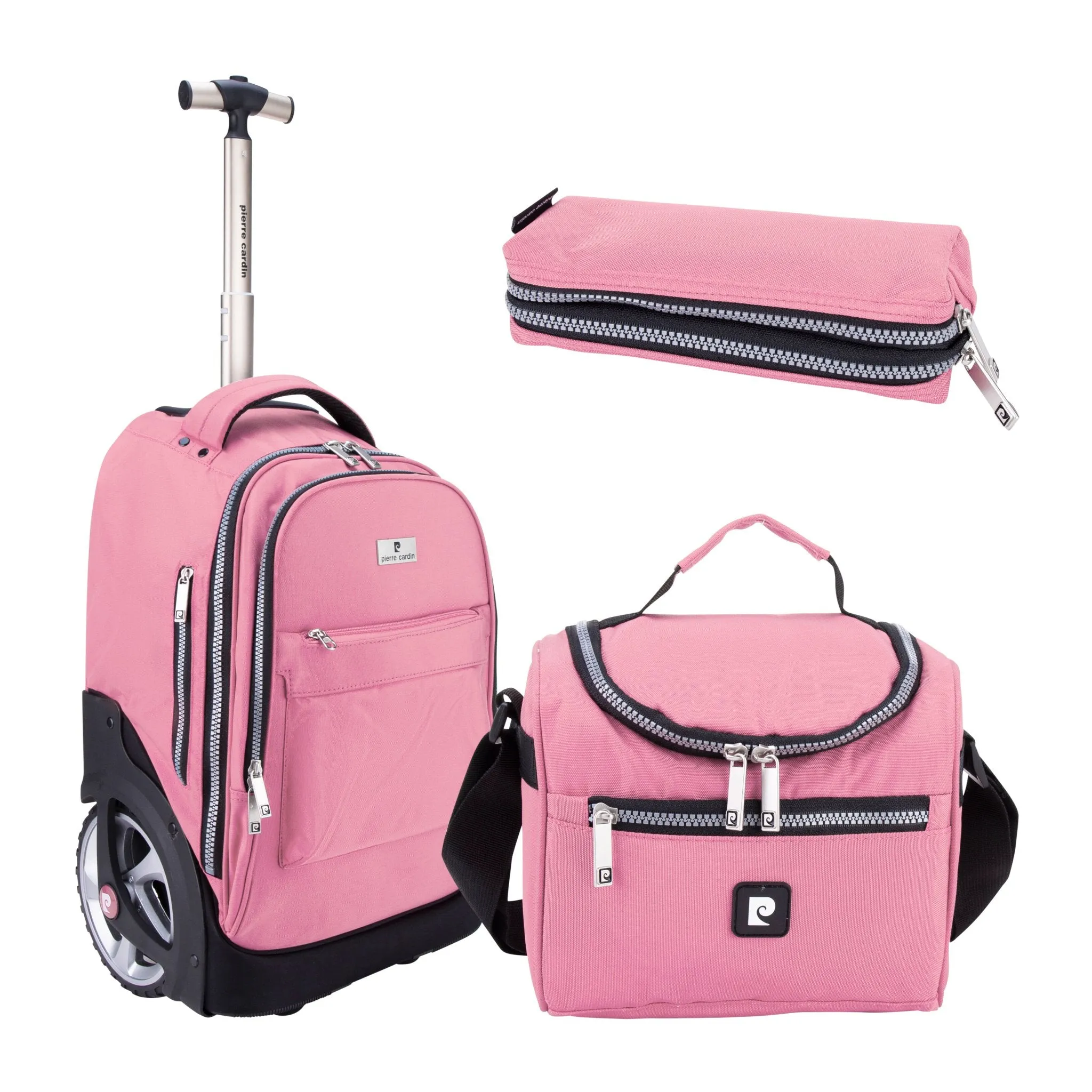 Big Wheel School Trolley Set of 3 Golden Brown