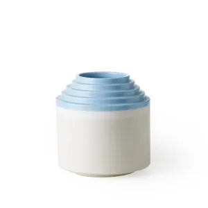 bitossi ettore sottsass vase with stepped rim H24cm
