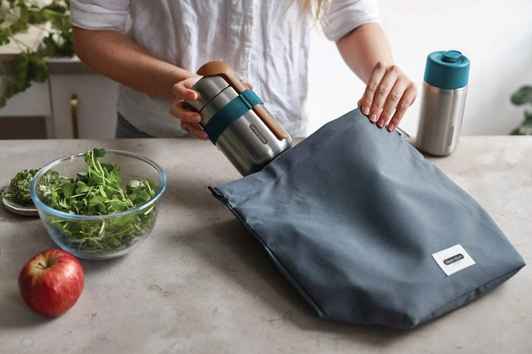 Black Blum Lunch Bag