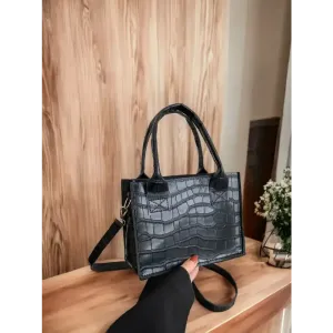 Black Leather Handbag