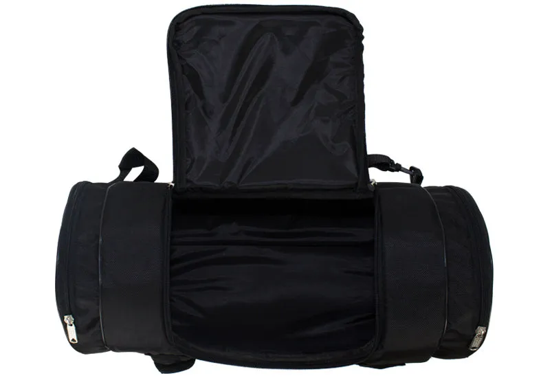 Black Triple Compartment Sissybar Bag