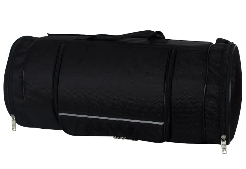Black Triple Compartment Sissybar Bag