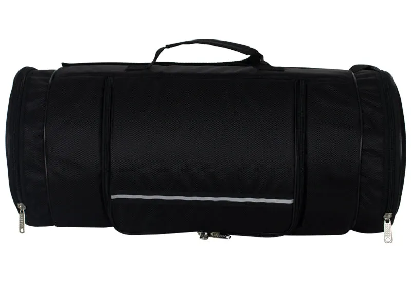 Black Triple Compartment Sissybar Bag