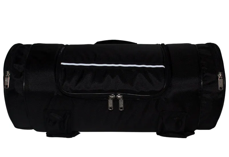 Black Triple Compartment Sissybar Bag
