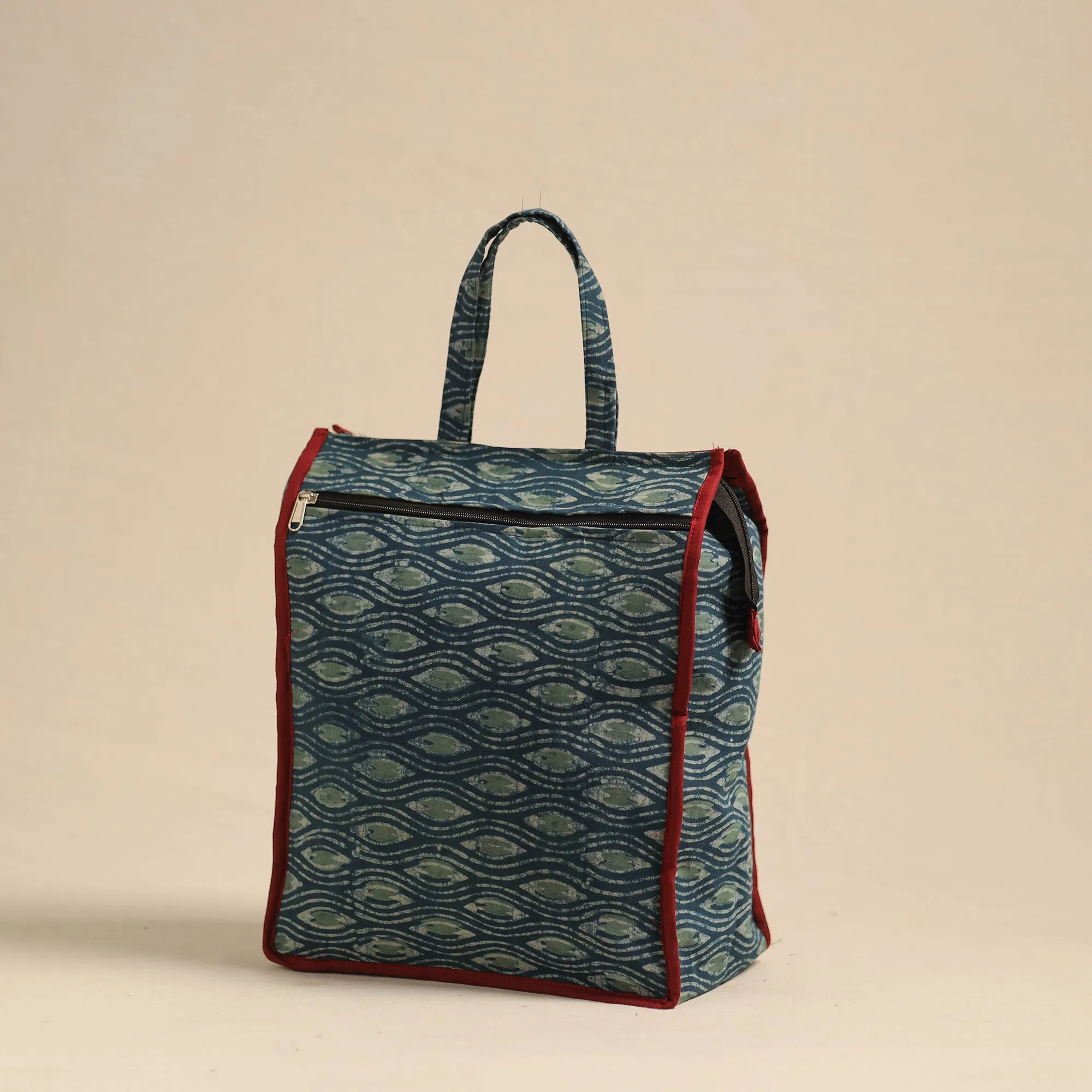 Blue - Eco-Friendly Handmade Cotton Handbag for Women 34