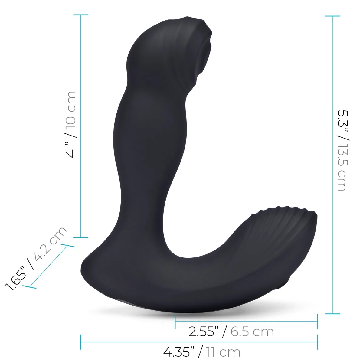Blue Line Thumper Flicking Remote Controlled Prostate Stimulator Black
