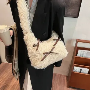 Bow Plush Crossbody Bags
