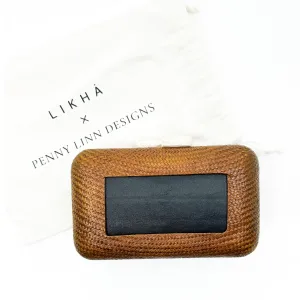 Brown Fancy Clutch