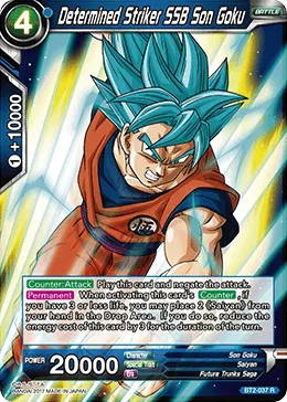BT2-037 Determined Striker SSB Son Goku