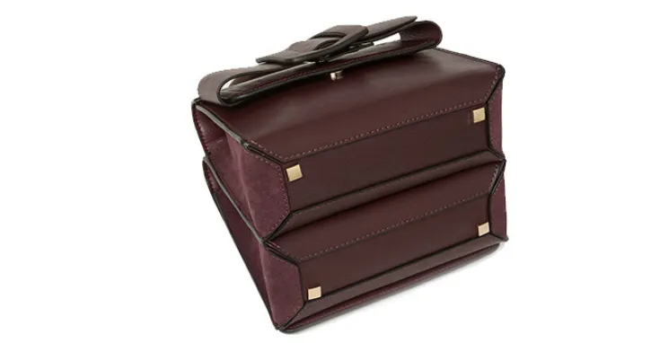 Buckle Crossbody Leather Handbag