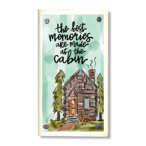 Cabin Memories Happy Block