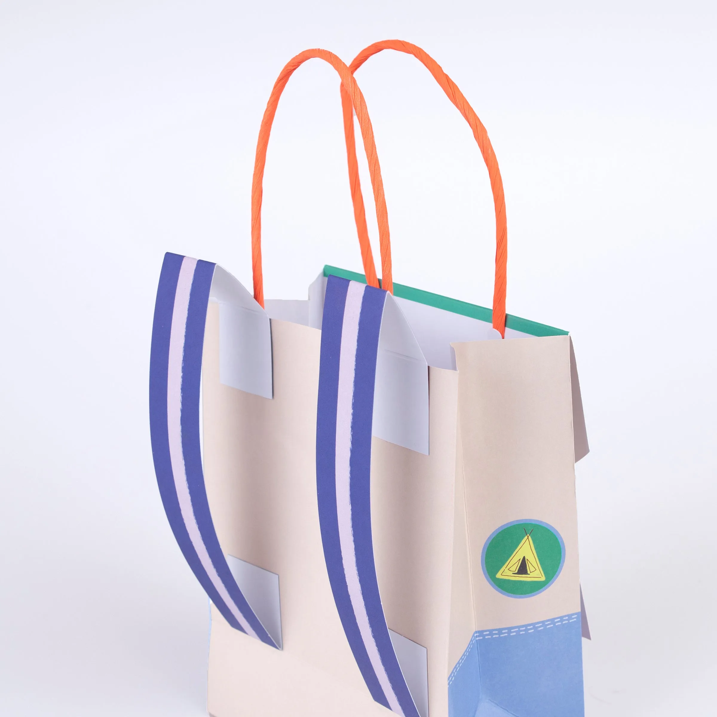 Camping Adventure Backpack Party Bags (x 8)