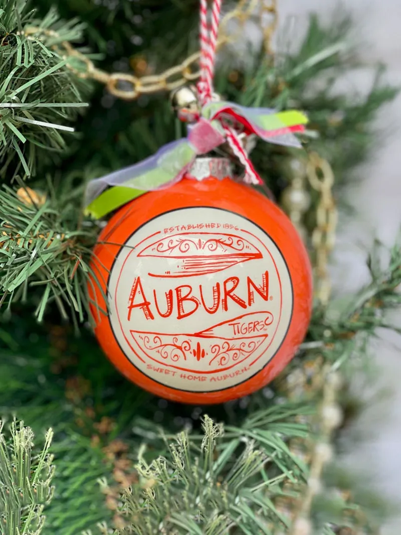 Campus Cheer Christmas Ornament - Auburn