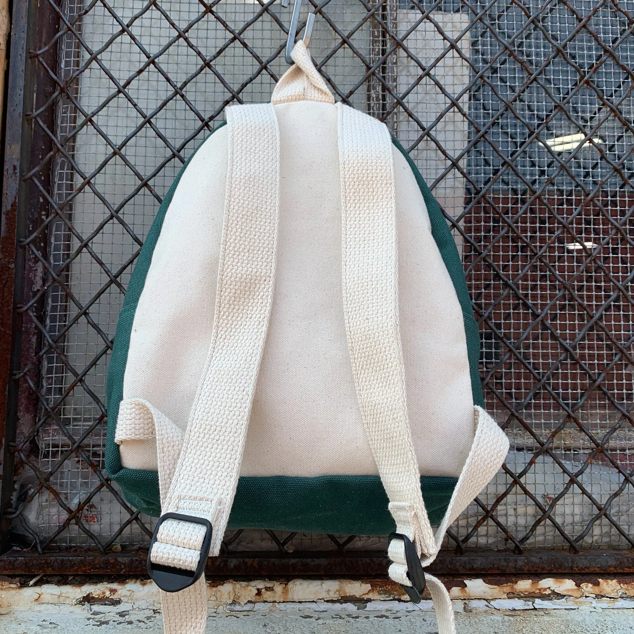 Canvas Mini Backpack-Natural