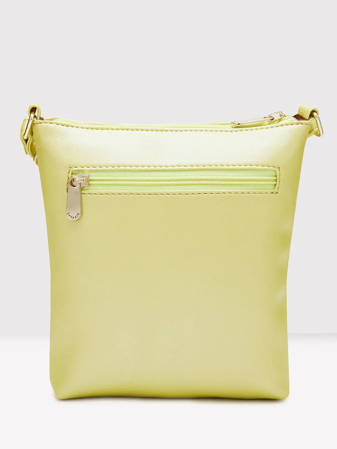 Caprese Juno Small Sling Metallic Faux Leather For Women