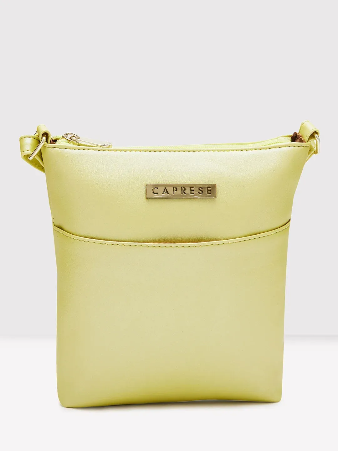 Caprese Juno Small Sling Metallic Faux Leather For Women