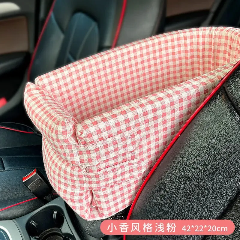 Car Seat Bed Portable Dog Carrier for Small Dogs and Cats Safety Travel Bag Accessories
