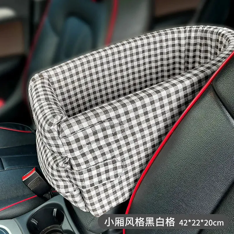 Car Seat Bed Portable Dog Carrier for Small Dogs and Cats Safety Travel Bag Accessories