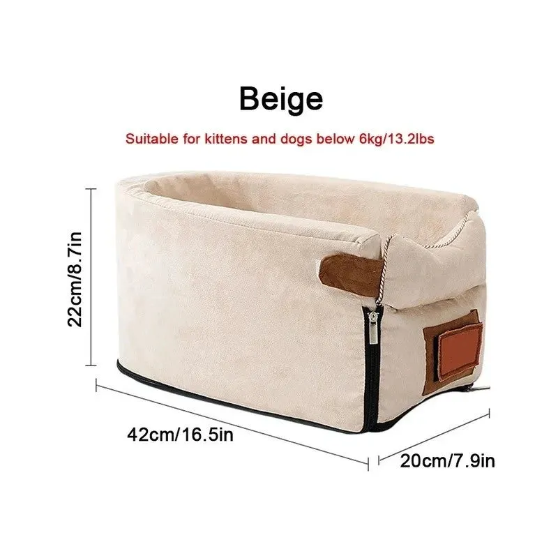 Car Seat Bed Portable Dog Carrier for Small Dogs and Cats Safety Travel Bag Accessories