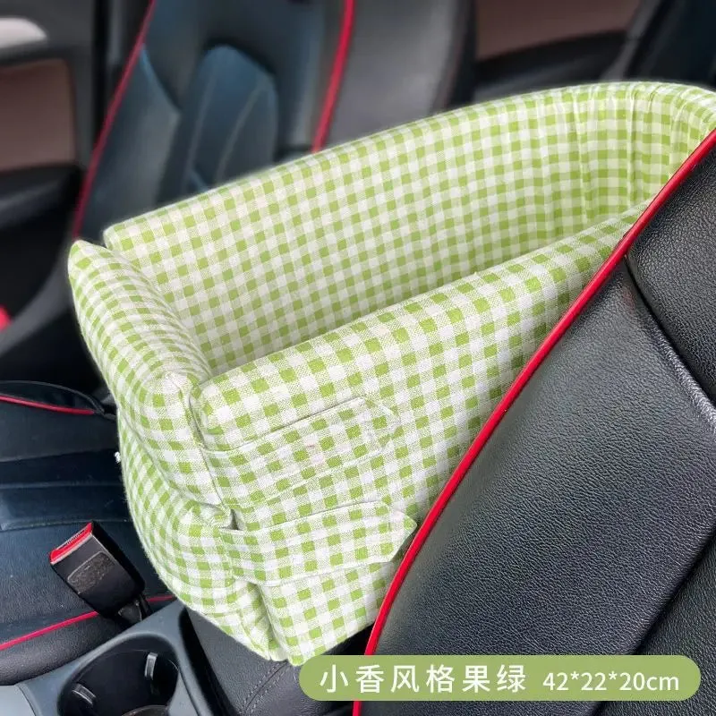 Car Seat Bed Portable Dog Carrier for Small Dogs and Cats Safety Travel Bag Accessories