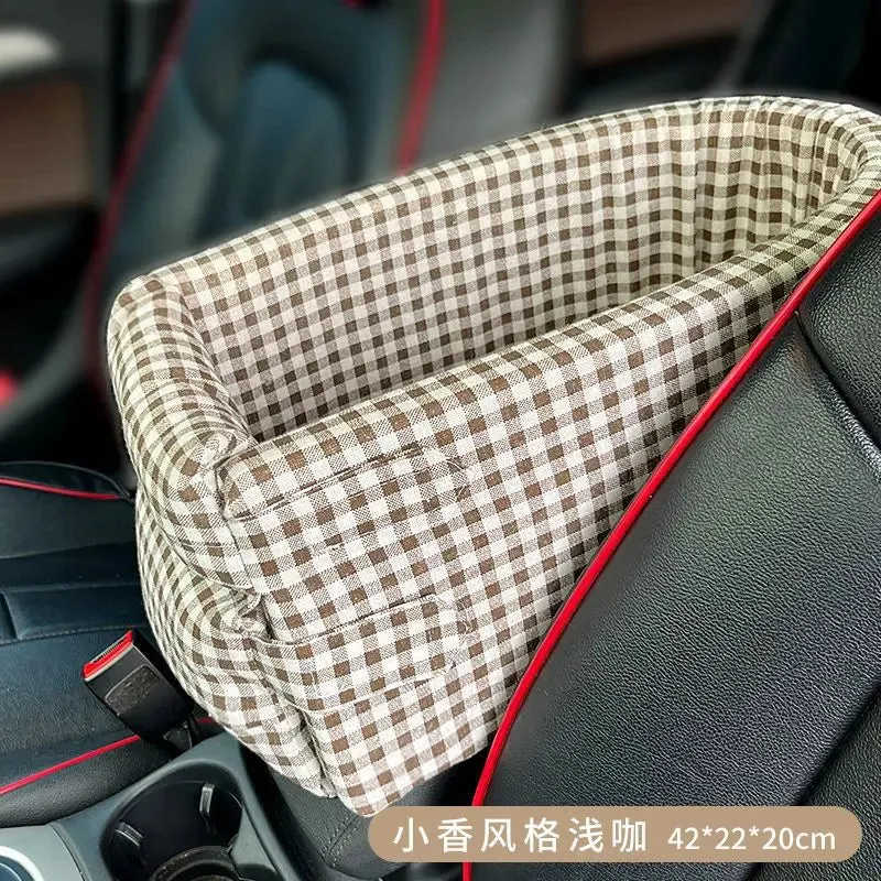 Car Seat Bed Portable Dog Carrier for Small Dogs and Cats Safety Travel Bag Accessories