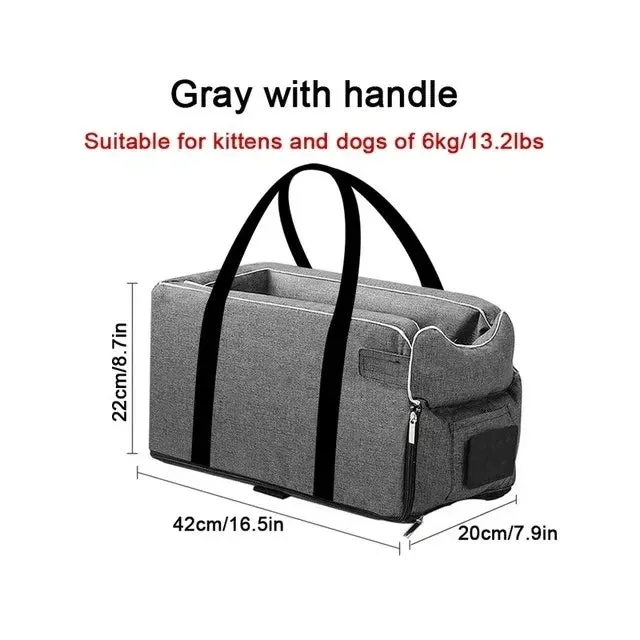 Car Seat Bed Portable Dog Carrier for Small Dogs and Cats Safety Travel Bag Accessories