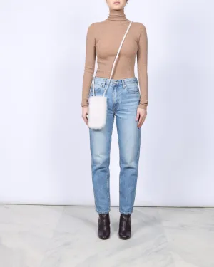Cashmere Shearling Phone Bag