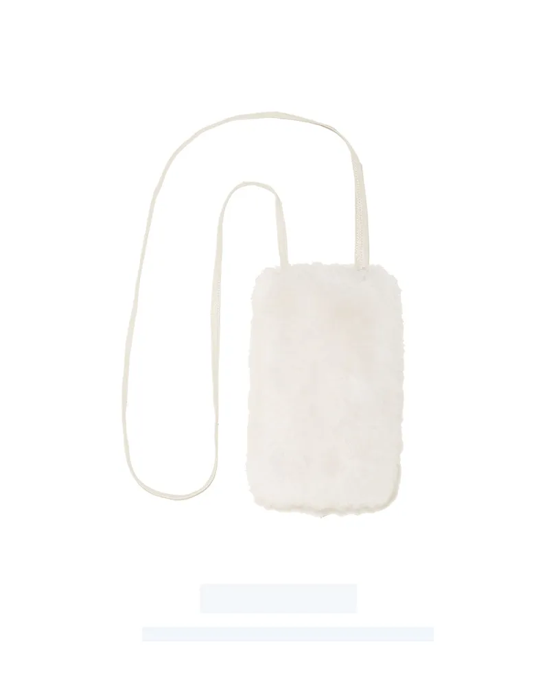 Cashmere Shearling Phone Bag