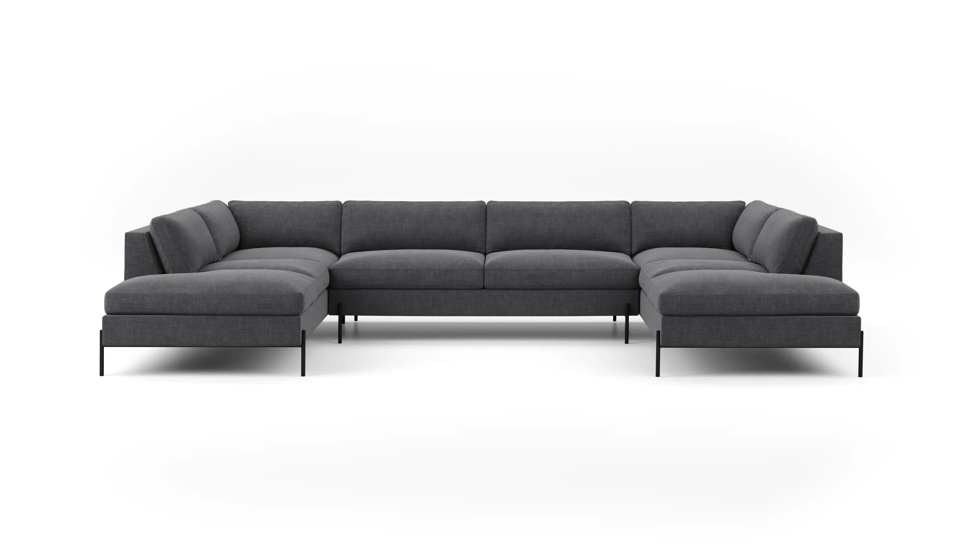 Catwalk U-Shaped Bumper Sectional (95" x 143" x 95")