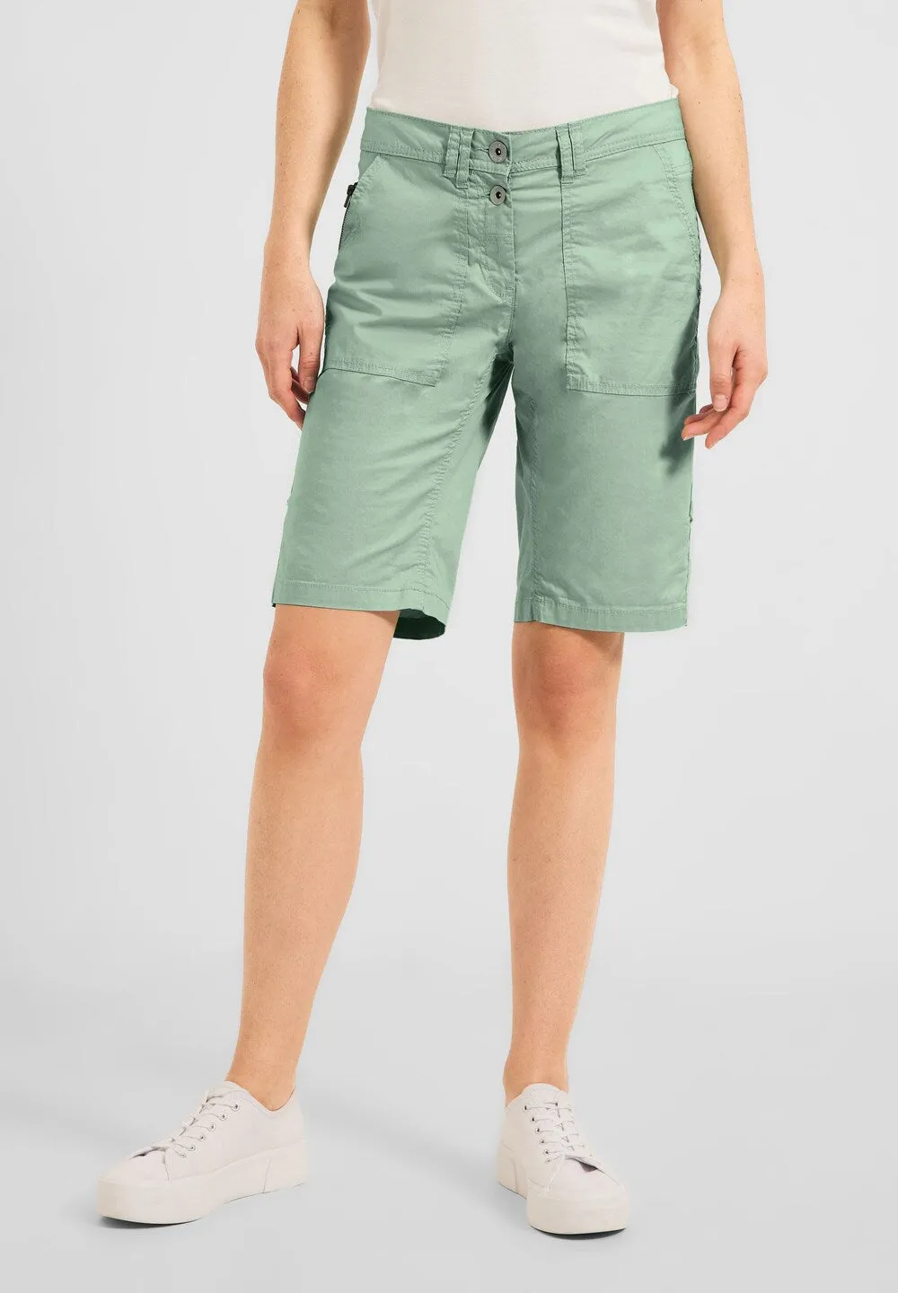 CECIL skinny trousers, pastel green