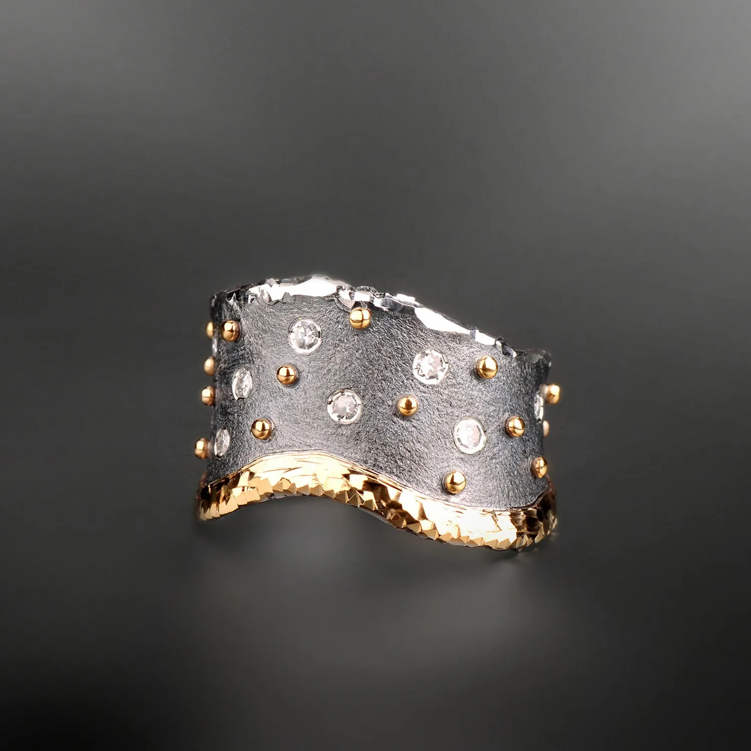 Celestial Shower Diamond Ring by Margisa