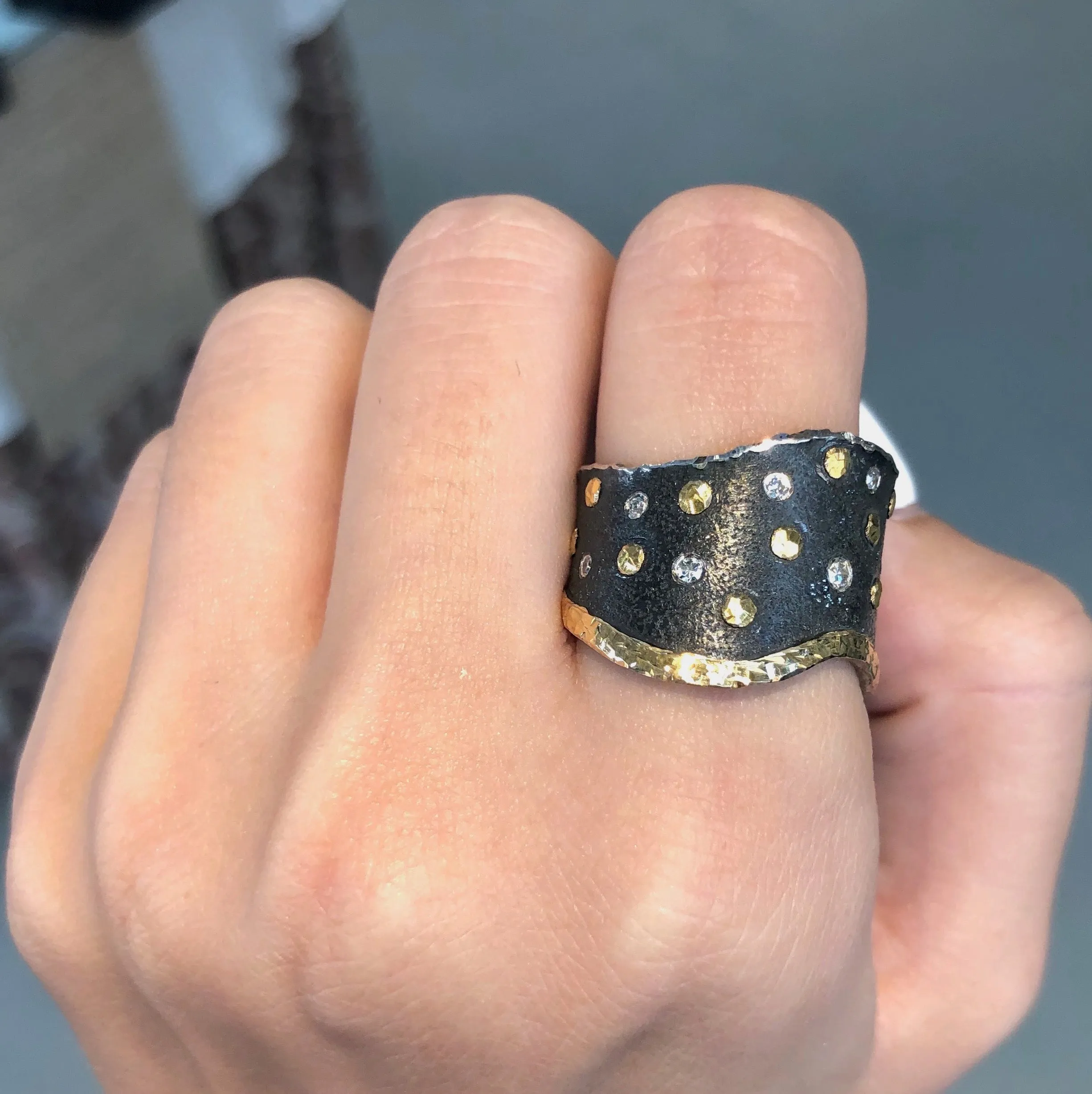 Celestial Shower Diamond Ring by Margisa