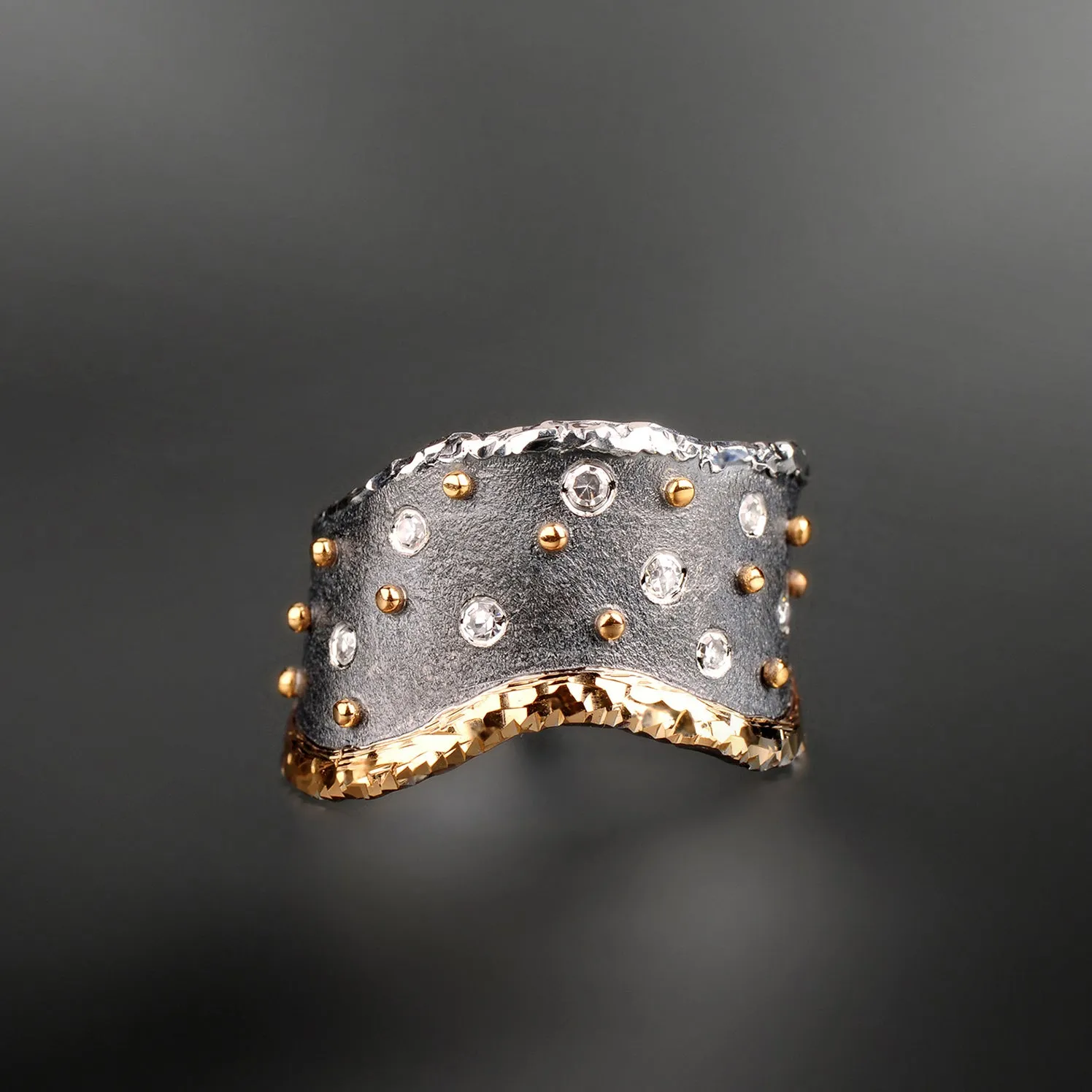 Celestial Shower Diamond Ring by Margisa