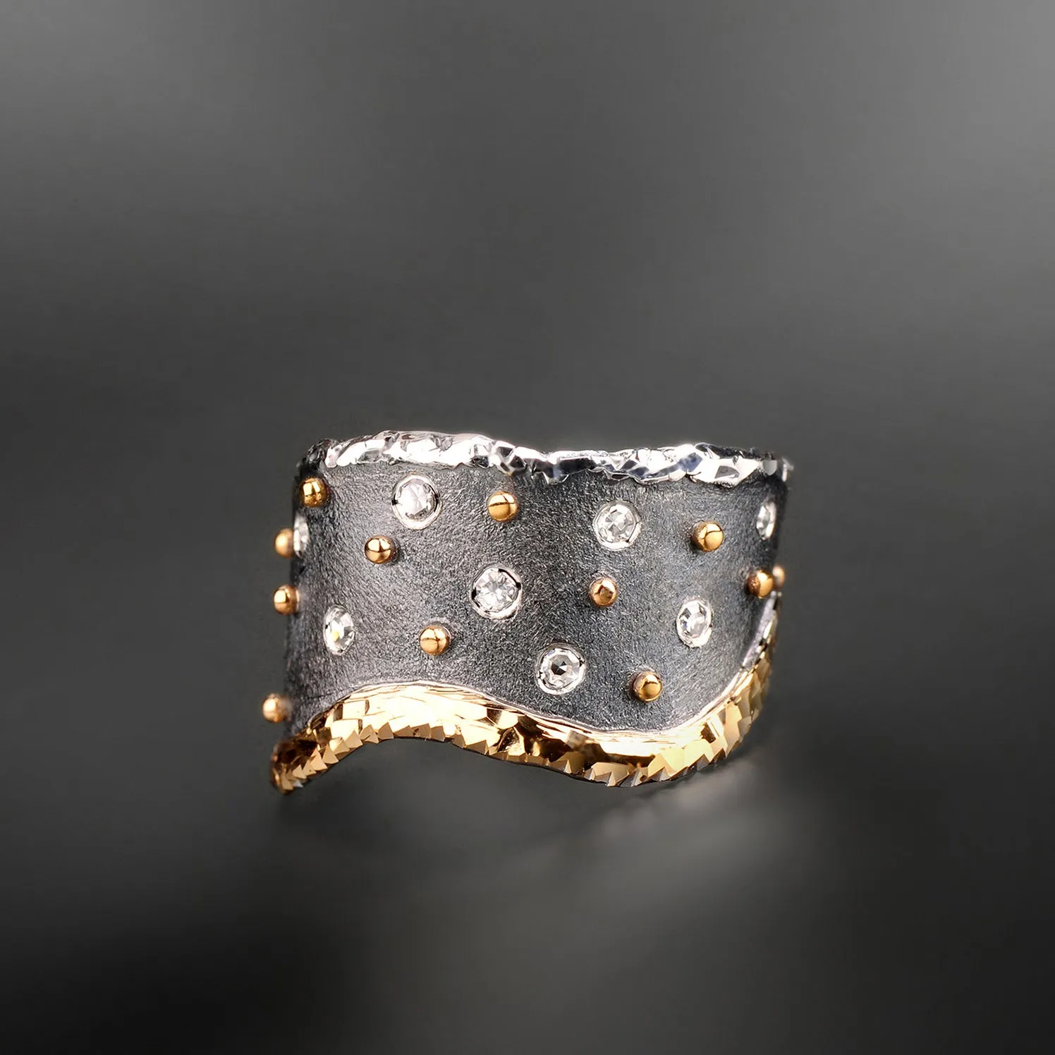 Celestial Shower Diamond Ring by Margisa